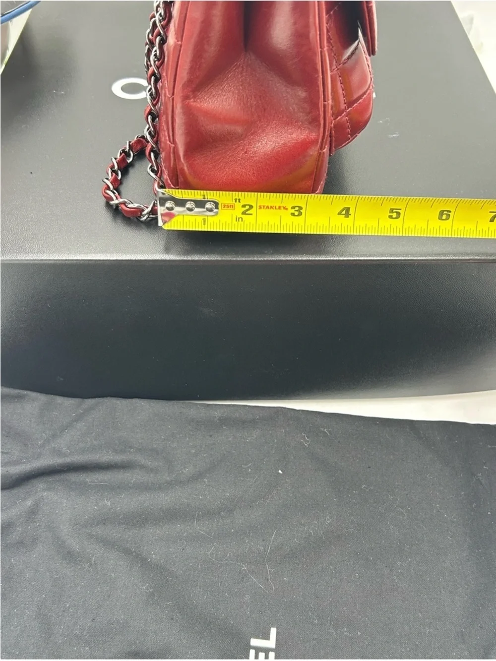 Women’s Chanel chocolate bar, Mademoiselle reissue square tote bag made in Italy